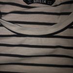 Shein Striped Knot-Front T-Shirt Photo 6