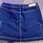 Love Trends Jean Cargo Mini Skirt Blue Size 3 Photo 3