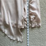 Calvin Klein  Champagne Evening Gown Maxi Dress Size 10 Ruffles Lightweight EUC Photo 4