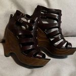 Jessica Simpson  wedges JS -Keddar LEATHER UPPER SIZE 7 NEW Photo 1