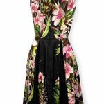Pinup Couture Havana Nights Dress Hibiscus Stripe Laura Byrnes Women Extra Small Pink Size XS Photo 2