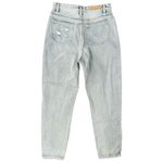 American Eagle White Fox Light Wash High Rise Distressed Denim Straight Mom Jeans Size S 26" Photo 5