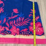 Lilly Pulitzer New Schaffer Silk One Shoulder Blouse Women’s Size 8 Blue Pink Photo 5