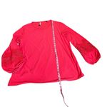 Dennis Basso  Pink Top with Embroidered Sleeves Photo 1