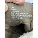 Esprit Womans Espirit Bunny Ankle Boots 7.5 M Zip Up Lace Up Cuff Chunky Lug Heel Tan Photo 6