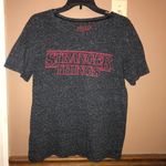 Netflix Stranger Things Speckled Heather T-Shirt Grey Red XL Photo 1