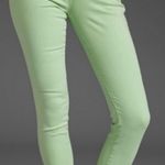 Free People Lime Green Millenium Ankle Zip Jeans Photo 0