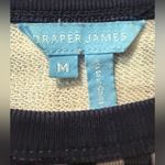Draper James  Natalie Sweatshirt in Navy Gingham‎ Pullover Crewneck Sz Medium Photo 3