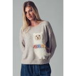 Urban Daizy Whimsical Alpaca Embroidered Knit Sweater Photo 6