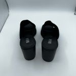 MIA  Women’s Black Woven Block Heel Slip On 8M Photo 1