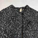 Divided Open Front Long Line Knit Cardigan Size Medium Cozy Outdoors Casual Black Photo 2