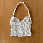 Princess Polly  Aspyn yellow cream embellished sparkly halter top  Photo 2