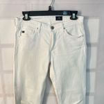 AG Adriano Goldschmied White The Prima Cigarette Roll Up Jeans Size 26R Photo 3