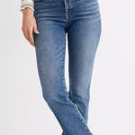 Madewell Cali Demi Boot Notch Split Back Raw Hem Jeans Sz 26 Photo 1