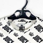 Juicy Couture White Black “Juicy” Crown Graphic Print Long Sleeves Top Medium Photo 5