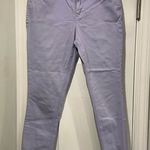 Old Navy  Size 4 Lavender Mid Rise Rockstar Colored Denim Skinny Jeans Raw Hem Photo 0