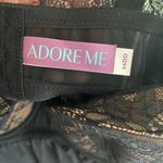 Adore Me NWT Babydoll Ella Lingerie Black Lace Chiffon Size 44DD Lingerie Photo 3