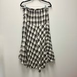 Free People  After You Plaid Maxi Skirt, Black & White | Size Small Photo 3