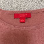 Jennifer Lopez Pink Cold Shoulder Studded Sweater Size XS Photo 3