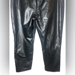 Abercrombie & Fitch The 90’s Straight Ultra High Rise Size 16 Black Faux Leather Photo 6