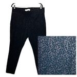 Old Navy  Stevie High‎ Rise Leopard Velvet Leggings Black XL Photo 1