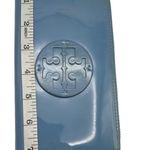 Tory Burch Blue Patent Leather Zip Around Wallet Photo 9