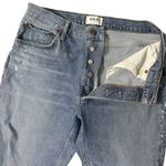 AGOLDE Riley High Rise Straight Crop Denim Jeans in Endeavor Size 30 Distressed Photo 8