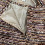 Dress Barn Vintage Isabel & Nina Striped Knit Blazer Skirt Suit Tan Multi 12 Photo 11