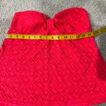 Catalina Strapless Tankini Swim Top Women's Size Medium 8 - 10 Coral Flame Photo 2