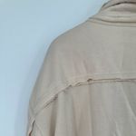 Heyson Cream Raw Hem Sweatshirt Style Open Jacket size 2X Long Sleeves NWT Photo 5