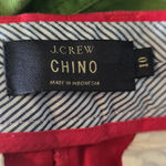 J.Crew  Red and White Striped Chino Pants Photo 8