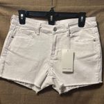 Dear John NWT  Ava Frayed Hem Jean Shorts Optic White Size 28 Photo 0