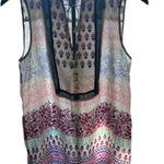 Maeve Anthropologie  Boho Sleeveless Blouse Women’s Size 8 Multicolor Tunic Top Photo 0