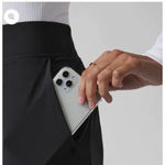 Athleta Brooklyn Ankle Pant Knit Panels Slim Leg Black Joggers Athletic Size 8 Photo 4