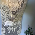 Free People  NWT Lace Boho Dress Ivory Photo 5