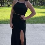 B Darlin Black Floor Length Gown Photo 3