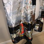 Beautiful Japanese Kimono with geisha scenes Black Size undefined Photo 3
