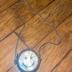Smiley Face Sequin Crossbody Bag bag with chain purse strap EUC Silver Photo 1