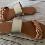 Braided Sandals, Size 8 Gold Photo 2