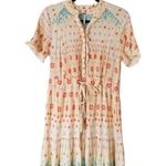 Free People Rare Feelings Multicolor Short Sleeve Maxi Dress Boho Size Small Photo 2