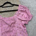 Torrid Challis Puff Short Sleeve Crop Top Babydoll Cottagecore in Ditsy Rose 3X Photo 11