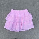 Day & Night Day + Moon Pink Ruffled Mini Skirt - size Small Photo 0