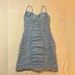 Tic Toc  Ruched Bodycond Blue Mini Dress Size‎ Small Photo 3