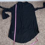 Michael Kors  women’s small black asymmetric‎ button up shirt dress Photo 5