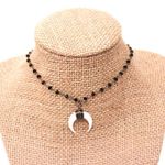 Beaded by Meg Gunmetal Mini Crescent Choker Photo 0