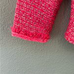 Talbots NWT Tweed Blazer with Fringe Detail Lined Button Up Peplum Waist Photo 3