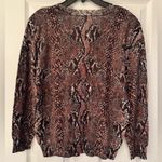 Joie  Darrell Sweater Snake Print Women's Brown & Tan Sweater Size XS Photo 4