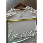 POL Baby Pink Textured Wool Blend Hi-Low V-Neck Long Sleeve Shirt Women’s Small Photo 7