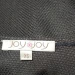 Joy Joy  Black Textured Sleeveless Lattice Blouse Size XS Photo 4