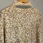 J. McLaughlin  Animal Print Funnel Neck Sweater - size XL Photo 2
